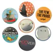 Tin Material Blank 44mm Round Pin Badge Button Badge With Custom Logo
