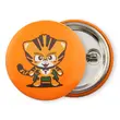 Custom Heat Transfer Tin Plate Metallic Clothing Magnetic Button Badge