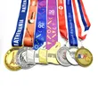 Customized Design Athletics Sports Soccer Winners Medals with Ribbons