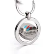 Customised Logo Souvenirs Gift Metal Key Chain Blank Spinning Keyring