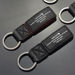 Custom Promotional Quality Genuine Leather Keychain Business Gift