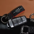 Custom Promotional Quality Genuine Leather Keychain Business Gift