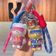 New Cute Acrylic Cartoon 3D Transparent Bear Keyring Key Chain