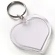 Transparent Blank Plastic Keychain Photo Frame Acrylic Keychain