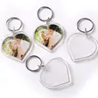 Transparent Blank Plastic Keychain Photo Frame Acrylic Keychain