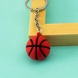 Soft PVC Keychain 3D Rubber Football Basketball Volleyball Key Chain