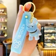 Newest Cute Transparent Crystal Bulldog Promotional Keyring Wholesale