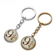 Single/Double Side Custom Round Glass Promotional Keychain