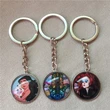 Single/Double Side Custom Round Glass Promotional Keychain