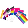 Waving Flags 14X21cm Gay Pride LGBT Rainbow Hand Flag