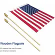 4x6 Inches Hand Waving US American Flag Polyester Custom Shaking Flag