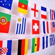 World Cup Custom National String Flag for Festival Party Bar Club