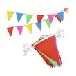 Custom Colorful Triangle Pennant Holiday Party Decoration String Flags