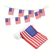 Custom Colorful Triangle Pennant Holiday Party Decoration String Flags
