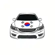 Custom Football Match National Flag Car Engine Hood Cover Flag