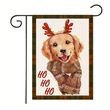 Christmas Garden Flag Santa Gift Garden Decoration Banner 30*45cm
