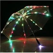 Custom Printed Led Flashing Light Oversized Transparent Clear Umbrella