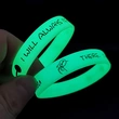 Promotional Glow in Dark Silicone Wristband Luminous Wristband