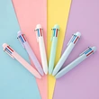 Lovely 6 in 1 Colors Ballpoint Pen School Office Writing Supplies