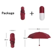Mini Women Folding Rain Sunshade Umbrella Portable Pill Shape Umbrella