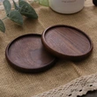 Retro Wooden Coaster Tea Cup Holder Mugs Insulation Tray Pad