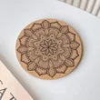 Vintage Europe Cork Printed Coaster Anti Slip Insulation Mat Cup Pad