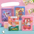 Cartoon Students Mini Portable Pocket Notepad Spiral Memo Pads