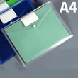 Custom Transparent Plastic A4 File Document Bag with White ID Card