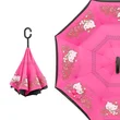 Auto Open Cute Cartoon Kids Reverse Umbrella