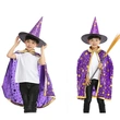 Children Halloween Witch Dress Up Fancy Wear Party Costume
