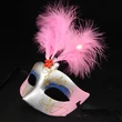 Sexy Women LED Fiber Feather Mask Masquerade Costume