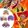New Carnival Glasses Decoration Dress Up Party Supplies Eyeglass Mask
