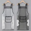 Waterproof Oil-proof Salon Barber Hair Drying TPU Transparent Apron