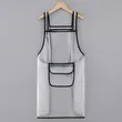 Waterproof Oil-proof Salon Barber Hair Drying TPU Transparent Apron