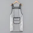 Waterproof Oil-proof Salon Barber Hair Drying TPU Transparent Apron