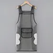 Waterproof Oil-proof Salon Barber Hair Drying TPU Transparent Apron