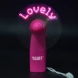 Advertising Promotion Gifts Handheld Portable Light Up Message LED Fan