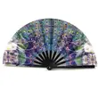 Custom Printed Fold Fabric Hand Fan For Promotional Advertising Gift