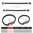 Micro Usb Charging Line Type c USB Cable Wrist Bracelet Data Line