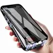 Anti Peeping Magnetic Double Sided Glass Protector Metal Bumper Case