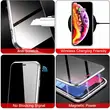 Anti Peeping Magnetic Double Sided Glass Protector Metal Bumper Case
