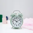 Mini Alarm Clock Twin Bell Metal Home Office Desk Table Alarm Clock