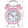 Mini Alarm Clock Twin Bell Metal Home Office Desk Table Alarm Clock