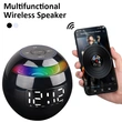 Digital Alarm Clock Night Light USB Wireless Bluetooth Speaker Clock
