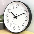 Wall Clocks With Frame Transparent Plastic Hanging Clock Living Room