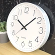 Wall Clocks With Frame Transparent Plastic Hanging Clock Living Room