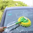 Adjustable Handle Chenille Mop Brush Car Cleaning Washing Brush Kit