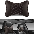Car Neck Pillows Both Side Pu Leather Headrest Car Pillow