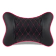 Car Neck Pillows Both Side Pu Leather Headrest Car Pillow