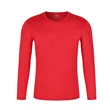 Customized Logo Long Sleeve Round Neck Quick Dry Breathable T-shirt
